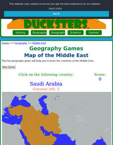 Ducksters: Geography Games: Map of the Middle East Interactive Ducksters: Geography Games: Map of the Middle East Interactive