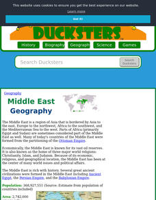 Ducksters: Geography for Kids: Middle East Website Ducksters: Geography for Kids: Middle East Website