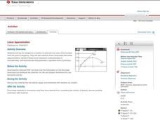 Linear Approximation Lesson Plan Linear Approximation Lesson Plan