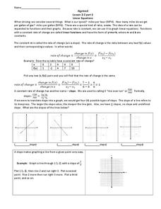 Linear Equations Worksheet Linear Equations Worksheet
