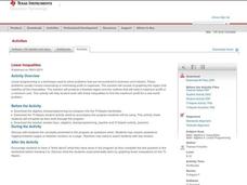 Linear Inequalities Lesson Plan Linear Inequalities Lesson Plan
