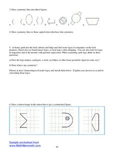 Lines of Symmetry Worksheet Lines of Symmetry Worksheet