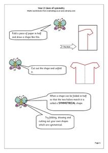 Lines of Symmetry Worksheet Lines of Symmetry Worksheet
