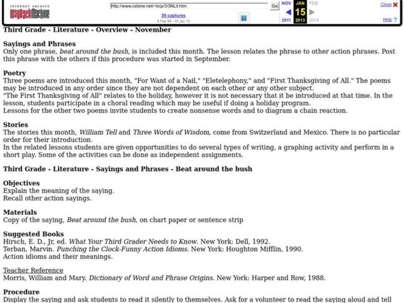 Literature Lesson Plan Literature Lesson Plan