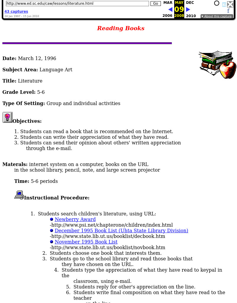 Literature Lesson Plan Literature Lesson Plan