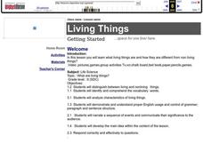 Living Things Lesson Plan Living Things Lesson Plan