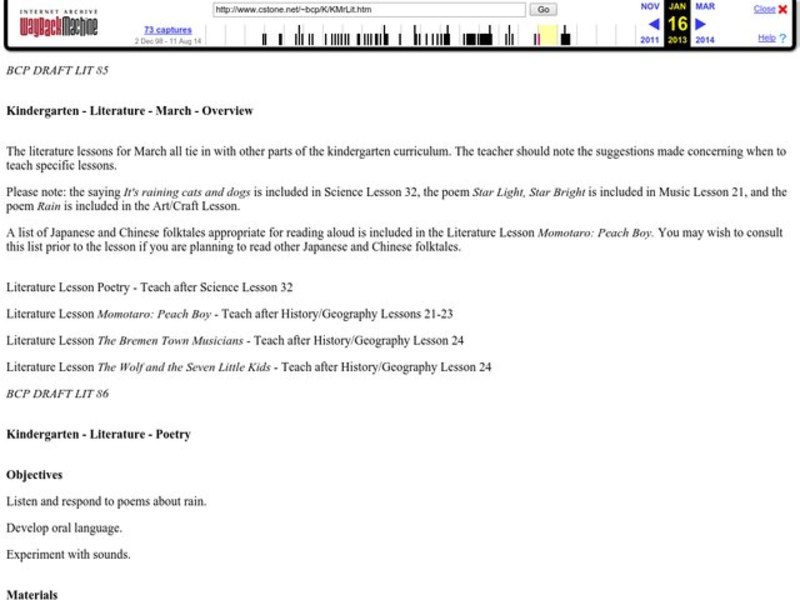 Literature Lesson Plan Literature Lesson Plan