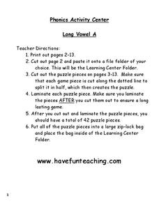 Long Vowel A Worksheet Long Vowel A Worksheet