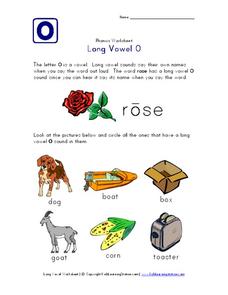 Long Vowel O Worksheet Long Vowel O Worksheet