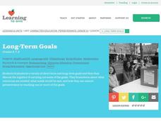 Long-Term Goals Lesson Plan Long-Term Goals Lesson Plan