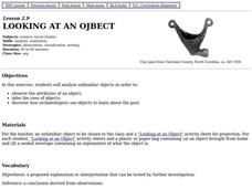 Looking At An Object Lesson Plan Looking At An Object Lesson Plan