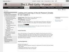Looking and Learning in the Art Museum Lesson Plan Looking and Learning in the Art Museum Lesson Plan