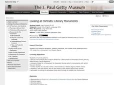 Looking at Portraits: Literary Monuments Lesson Plan Looking at Portraits: Literary Monuments Lesson Plan