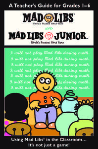 Mad Libs Activity Mad Libs Activity