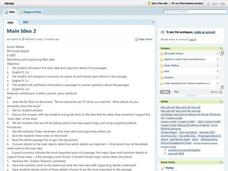 Main Idea 2 Lesson Plan Main Idea 2 Lesson Plan