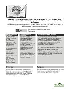 Maize to Maquiladoras: Movement from Mexico to Arizona Lesson Plan Maize to Maquiladoras: Movement from Mexico to Arizona Lesson Plan
