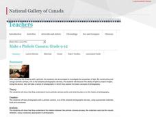 Make a Pinhole Camera Lesson Plan Make a Pinhole Camera Lesson Plan