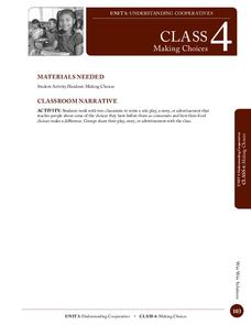 Making Choices Lesson Plan Making Choices Lesson Plan