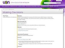Making Decisions Lesson Plan Making Decisions Lesson Plan