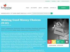 Making Good Money Choices Lesson Plan Making Good Money Choices Lesson Plan