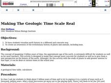 Making The Geologic Time Scale Real Lesson Plan Making The Geologic Time Scale Real Lesson Plan