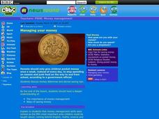 Managing Your Money Lesson Plan Managing Your Money Lesson Plan