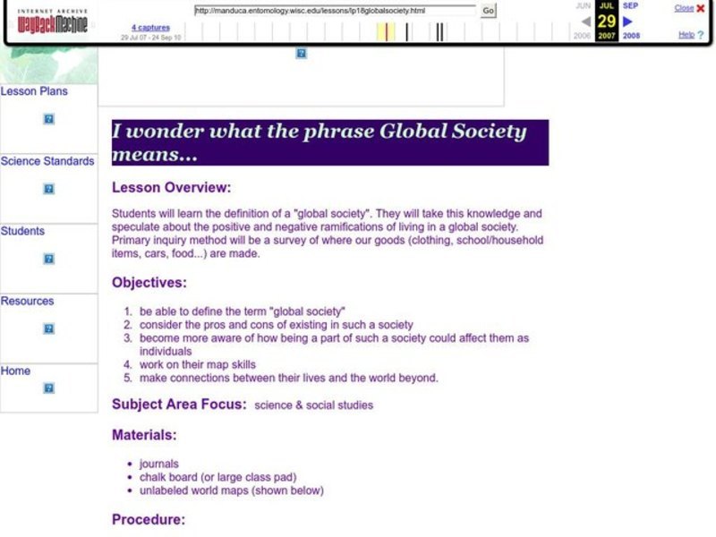 Manduca Lesson Plan Manduca Lesson Plan