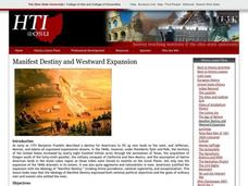 Manifest Destiny and Westward Expansion Lesson Plan Manifest Destiny and Westward Expansion Lesson Plan