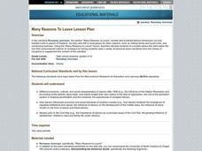 Many Reasons To Leave Lesson Plan Many Reasons To Leave Lesson Plan