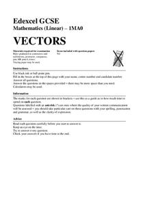 Vectors Assessment Vectors Assessment