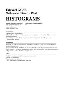 Histograms Assessment Histograms Assessment