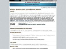 Mapping Twentieth Century African-American Migration Lesson Plan Mapping Twentieth Century African-American Migration Lesson Plan