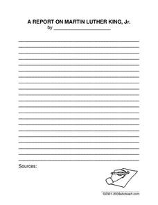 Martin Luther King Worksheet Martin Luther King Worksheet