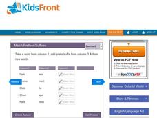 Match Prefixes/Suffixes Interactive Match Prefixes/Suffixes Interactive