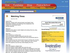 Matching Times Lesson Plan Matching Times Lesson Plan