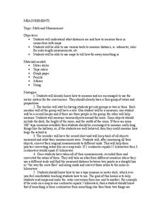 Math and Measurement Lesson Plan Math and Measurement Lesson Plan