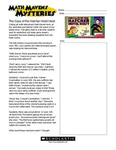 Math Maven's Mysteries Worksheet Math Maven's Mysteries Worksheet