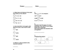 Math Review Worksheet Math Review Worksheet