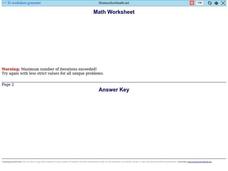 Math Worksheet 1: Multiplication Worksheet Math Worksheet 1: Multiplication Worksheet