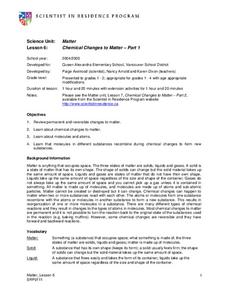 Matter Lesson Plan Matter Lesson Plan