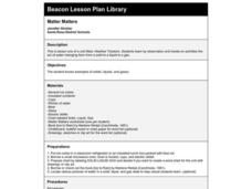 Matter Matters Lesson Plan Matter Matters Lesson Plan