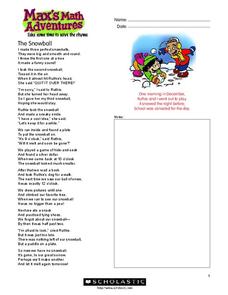 Max's Math Adventures Worksheet Max's Math Adventures Worksheet