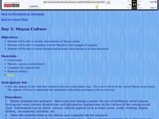 Mayan Culture Lesson Plan Mayan Culture Lesson Plan