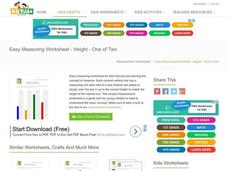 Measure and Color Worksheet Measure and Color Worksheet