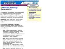 Measurement Lesson Plan Measurement Lesson Plan