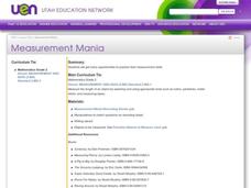 Measurement Mania Lesson Plan Measurement Mania Lesson Plan