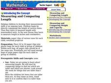 Measuring and Comparing Length Lesson Plan Measuring and Comparing Length Lesson Plan