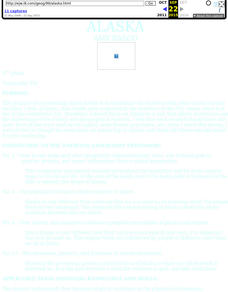 Alaska Lesson Plan Alaska Lesson Plan