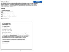 Mechanics: Section 1 Interactive Mechanics: Section 1 Interactive