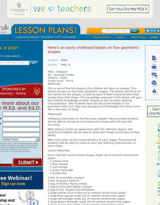 Shapes!! Lesson Plan Shapes!! Lesson Plan